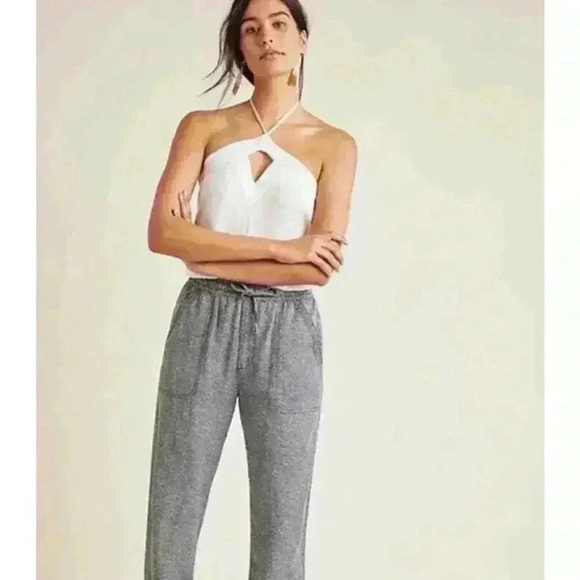 Anthropologie Orana Black Print Joggers  Size Small - Picture 4 of 9